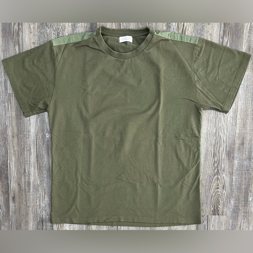 John Elliott Season Seven Nylon Panel Olive T-Shirt Men’s Size 4 (XL)